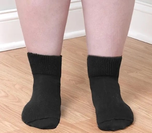 Womens Extra Wide Comfort ANKLET sock
